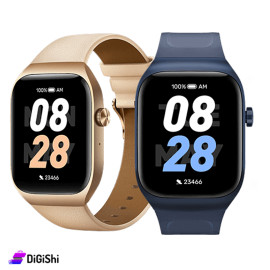 MIBRO Smart Watch Model T2 With leather Strap and Silicone Strap