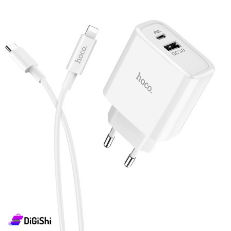 شاحن hoco C57A PD+QC3.0 ( Type-c + iPhone)