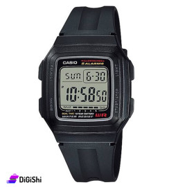 Casio Sports Watch F-201WA-1ADF Black Color