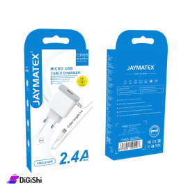 شاحن micro مع منفذ USB ماركة Jaymatex موديل CH05