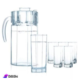 طقم إبريق مع كاسات مكون من 7 قطع Luminarc Octime