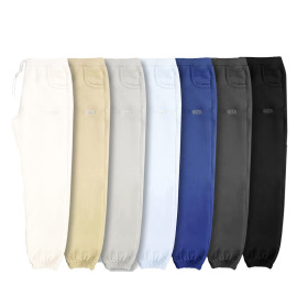 STARTER Women's Cotton Elastic Waist Trousers with Drawstring and Ankle Cuffs