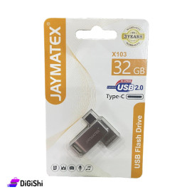 فلاشة Type-c ماركة JAYMATEX موديل X103 ذاكرة 32غيغابايت