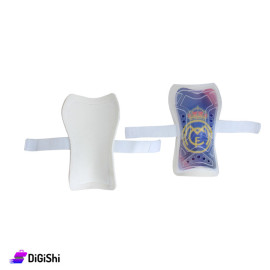 Sandic Real Madrid Plastic Shin Guards - White