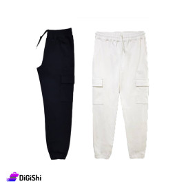 STARTER Men's Cotton Trousers with Elastic Waist and Ankle Rubber