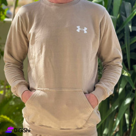 UNDER ARMOUR Logo M167 Men's Cotton Sweater Beige