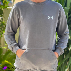 كنزة قطن رجالي M167 شعار UNDER ARMOUR لون رمادي