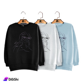 STARTER Women's Long Sleeved Cotton Sweatshirt