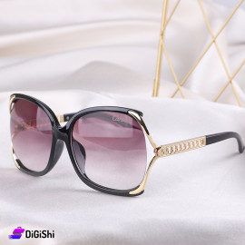 Cartier Women's Sunglasses with Treated Lens Black and Gold Frame - Copy
