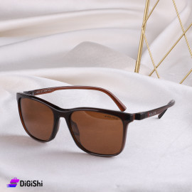 POLICE Sunglasses with Brown Treatment Lens and Brown Soft Frame - Copy