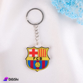 Plexiglass Barcelona logo Keychain