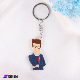 Plexiglass Men Keychain