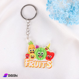 Plexiglass Fruits Keychain