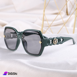 VERSACE Women's Sunglasses with Black Treatment Lens and Olive Frame - Copy