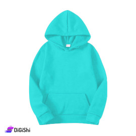 Plain Cotton Hoodie Sky Blue