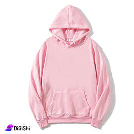 Fleece Cotton Hoodie Pink colour