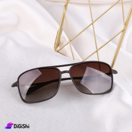 نظارات شمسية رجالية POLICE عدسة معالجة بنية وإطار بني - Copy