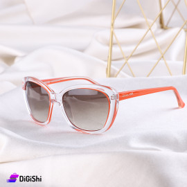 MICHAEL KORS Sunglasses with Brown Treatment Lens and Transparent and Orange Frame - Copy