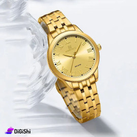 NAVIFORCE Women's Watch Model nf5032 with Luxury Box and Gift Battery Golden