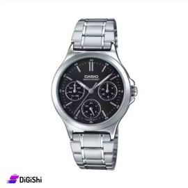 ساعة يد نسائية ماركة Casio موديلLTP-V300D-1AUDF لون فضي