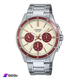 Casio Men's Wrist Watch MTP-1374D-5A2VDF Silver Color