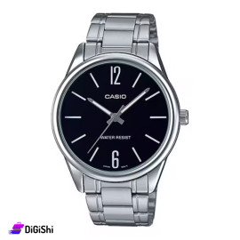 ساعة يد رجالية ماركة CASIO موديل MTP-V005D-1BUDF لون فضي