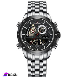 NAVIFORCE Men's Watch Model NF9205 Silver and Black Color