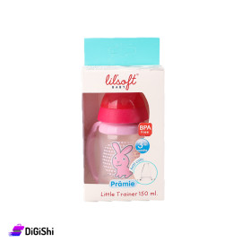 ببرونة صغيرة  ماركة Lilsoft سعة 150 مل مع يد ورسمة أرنب