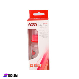 Baby Bottle amos Brand 125ml Capacity Transparent and Red