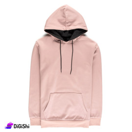 Plain Cotton Hoodie Pink