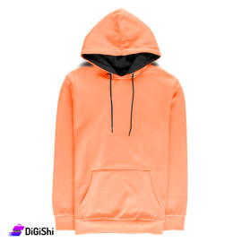 Plain Cotton Hoodie Orange