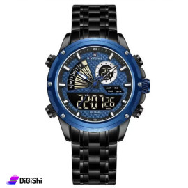 NAVIFORCE Men's Watch Model NF9205 Black and Blue Color