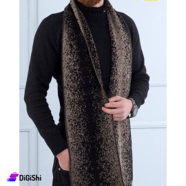 Altuka Soft Men's Wool Shawl with Black and choco Color