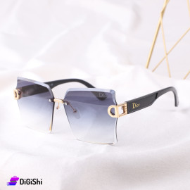 نظارات شمسية نسائية DIOR بعدسات مموجة وإطار لون أسود - Copy