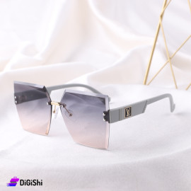 LOUIS VUITTON Sunglasses with Gray Frame and Transparent and Gray Lens - Copy