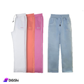 STARTER Women's Cotton Elastic Waist Trousers with Drawstring and Pockets