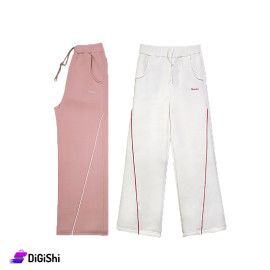 STARTER Women's Cotton Waist Trousers with Drawstring and Pockets
