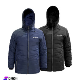 STARTER Men's Cotton Jacket with Two Front Pockets and Hat and Zipper
