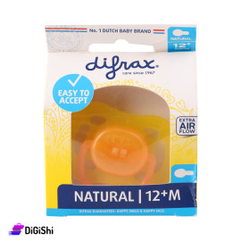 Rounded shaped pacifier suitable from 12 months