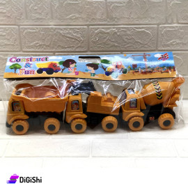 Three Plastic Trucks Toy