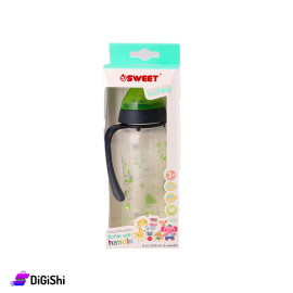 Baby Bottle SWEET Brand 250ml Capacity with Handle Leaves drawing