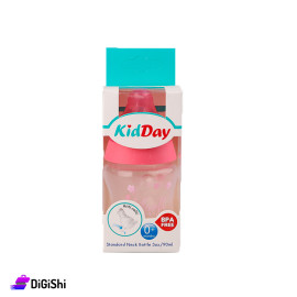 Baby Medicen Bottle 90ml Capacity with Pink Protective Cap and Flowers Drawing