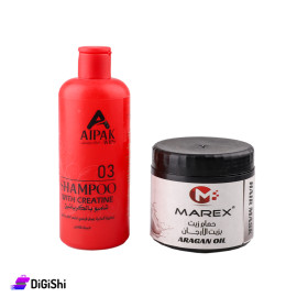 AIPAK Offer Shampoo with Creatine + Oil Bath with Argan Oil