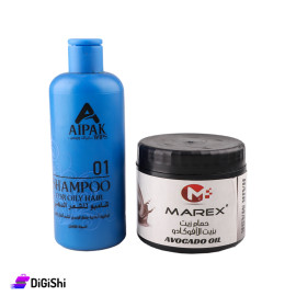 عرض شامبو للشعر الدهني + حمام زيت بزيت الأفوكادو AIPAK