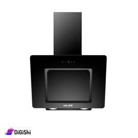 HILIFE Angled HLAGKH6B Glass Wall Kitchen Hood Black