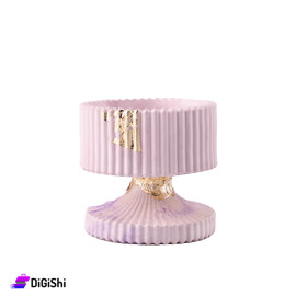 Box with Gypsum Base Shape of Cup Purple