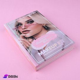 علبة مكياج شكل كتاب من DIAMOND BEAUTY تحوي72 لون كتاب لون زهر