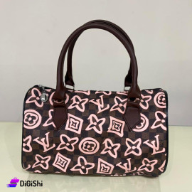 Women's Shoulder Bag leather with Louis Vuitton logo Brown