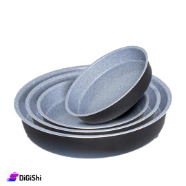 Set of Round Oven Pans with Ceramic Coating DORSCH Brand 4Sizes