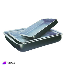Set of rectangle Oven Pans with Ceramic Coating DORSCH Brand 3Sizes